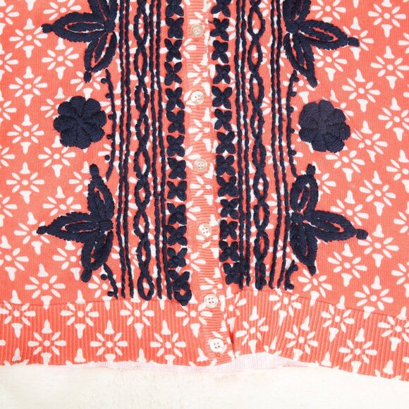 TABITHA for ANTHROPOLOGIE Embroidered Button-Up Cardigan - Picture 5 of 13